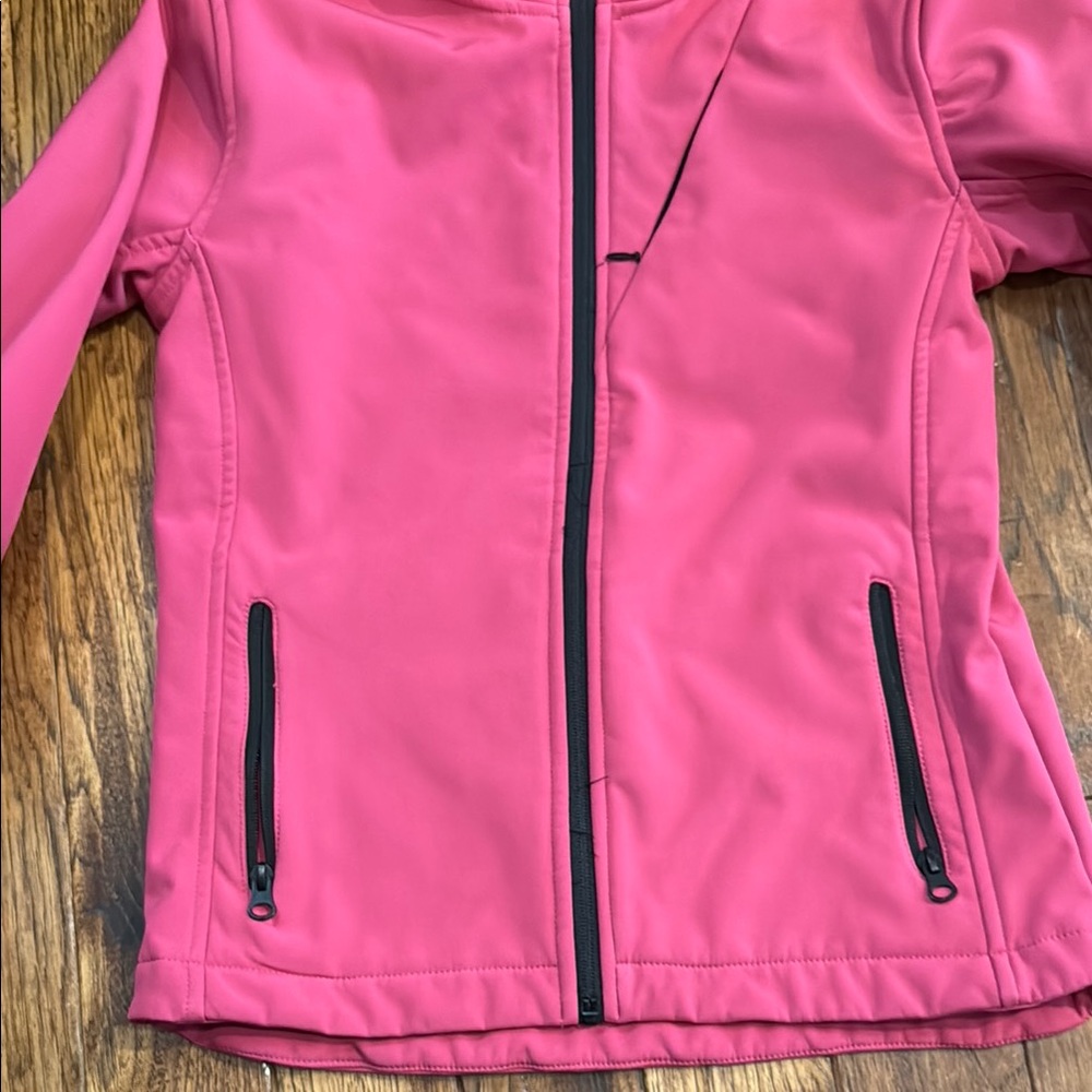 Pink Zip-Up Soft Shell Jacket size 16 - Picture 3 of 5